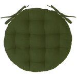 Galette de chaise ronde 38 cm kaki