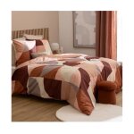 Housse couette + 2 taies 240 x 260 cm percale de coton tatia