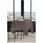 Nappe carree 180 x 180 cm nels taupe
