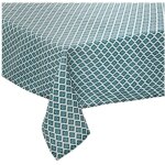 1001kdo - nappe rectangulaire imprimée losanges graphiques vert bleu 140 x 240 cm 1001kdo - nappe rectangulaire imprimée losanges graphiques vert bleu 140 x 240 cm