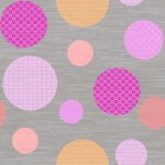 Nappe toile cir�e au m�tre modele atolls rose