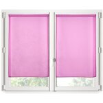 Paire de rideaux voile brise bise 60 x 160 cm fuchsia Paire de rideaux voile brise bise 60 x 160 cm fuchsia