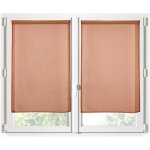 Paire de rideaux voile brise bise 60 x 160 cm terracotta Paire de rideaux voile brise bise 60 x 160 cm terracotta