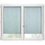 Paire de rideaux voile brise bise 70 x 200 cm eucalyptus