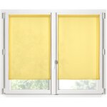 Paire de rideaux voile brise bise 70 x 200 cm jaune
