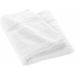 Serviette ou drap de bain 90 x 150 cm elegante blanc
