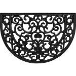 Douceur d'intérieur - tapis d'entree demi lune 40 x 60 cm odeline Douceur d'intérieur - tapis d'entree demi lune 40 x 60 cm odeline