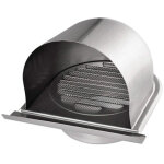 100mm grille aeration de ventilation inox, grille de hotte chemin�e ronde ext�ri, grille d'a�ration u ...