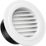100mm grille de ventilation en plastique aeration ronde avec moustiquaire grille pour int�rieur et ext�rieur ...