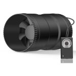100mm ventilateur extracteur d'air 6w 221 m / h extracteur d air de ventilation avec contrleur de vitesse ...