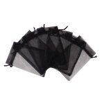 100pcs cadeaux noir 9x12cm, de faveur de mariage en avec cordon de serrage pour maquillage bonbons baby ... 100pcs cadeaux noir 9x12cm, de faveur de mariage en avec cordon de serrage pour maquillage bonbons baby ...