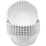 100pcs caissettes � cupcakes en papier m�tallis�, caissettes � muffin tasses, cupcake wrappers, emballage ...