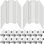 100pcs clips de vitrage pour serre inclure 50type w serre pinces en acier inoxydable et 50 clips de type ...