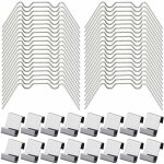 100pcs clips de vitrage pour serre inclure 50type w serre pinces en acier inoxydable et 50 clips de type ...
