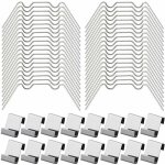 100pcs clips de vitrage pour serre inclure 50type w serre pinces en acier inoxydable et 50 clips de type ...