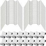 100pcs clips de vitrage pour serre inclure 50type w serre pinces en acier inoxydable et 50 clips de type ...
