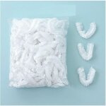 100pcs couvercles alimentaires transparent plastique �lastiques couvercle alimentaire extensible film ...