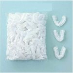 100pcs couvercles alimentaires transparent plastique �lastiques couvercle alimentaire extensible film ...