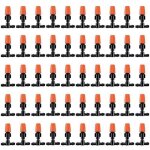 100pcs goutteurs d'irrigation � d�bit r�glable micro spray, t�tes de brumisateur d'irrigation goutte ...