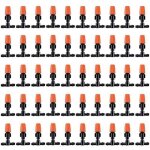 100pcs goutteurs d'irrigation � d�bit r�glable micro spray, t�tes de brumisateur d'irrigation goutte ...