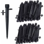 Csparkv - 100pcs micro - asperseur d'irrigation goutte  goutte, 360 degrs 8 trous d'eau flux irrigation ...