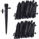 100pcs micro - asperseur d'irrigation goutte  goutte, 360 degrs 8 trous d'eau flux irrigation emetteurs ...