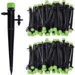100pcs micro - asperseur d'irrigation goutte � goutte, 360 degr�s 8 trous d'eau flux irrigation emetteurs ...