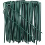 100pcs piquets de fixation pour jardin, pelouse agrafes en forme de u pour bache anti - mauvaises herbes, ...