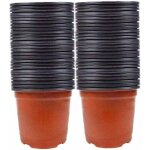 100pcs semences pots nursery plantes - pots de fleurs en plastique pour graines de d�part