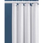 100x180cm (blanc) rideau de douche gaufre avec anneaux en métal rideau de douche baignoire anti moisissure ... 100x180cm (blanc) rideau de douche gaufre avec anneaux en métal rideau de douche baignoire anti moisissure ...