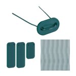 104 fixations pour brise - vue, 52 fils et plaquettes, kit de fixation pour brise - vue, vert
