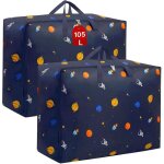 (105l) grand sac de rangement 2pi�ces, housse rangement couette vetement sac demenagement sous lit penderies ...