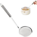 10cm cumoire en acier inoxydable avec poigne, araigne de cuisine, food passoire louche en inox, mini ...