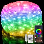 10m rgbic guirlande lumieuse de nol [app & tlcommandes], usb guirlande lumineuse multicolore, tanche ...
