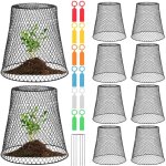10pcs cloche de jardin en m�tal, cloche de jardin en fil de fer, cloche de plante en fil de jardin en ...