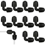 10pcs connecteurs en coude l pour tuyau d'arrosage 13 mm (1 / 2 ), raccord 13mm pour syst�me d'irrigation ...