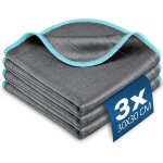 10pcs magique microfibre carbone 400gsm, serviette sans trace absorbant polissage, lingette essuie verre ...