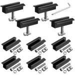 10pcs pince centrale solaire avec coulisse solaire m8 profil� alu alu , pince centrale pour modules - ...