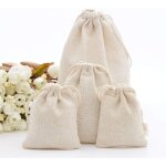 10pcs pochettes sachets en lin chanvre avec cordon, sac de toile de jute pour bijoux cadeau mariage, ... 10pcs pochettes sachets en lin chanvre avec cordon, sac de toile de jute pour bijoux cadeau mariage, ...