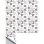10pcs tile stickers, self - adhesive waterproof moroccan wall decals pvc square mosaic victorian retro ...