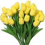 10pcs tulipes artificielles en latex bouquet fleurs artificielles toucher r�el bouquets � faire soi - ...
