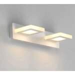 10w salle de bain miroir lampe murale phare, led toilette lavabo coiffeuse, 3 tempratures de couleur, ...