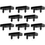 10x embout support latte simple 53x10mm à clipser plastique noir pour sommier cadre bois lit meuble 10x embout support latte simple 53x10mm à clipser plastique noir pour sommier cadre bois lit meuble
