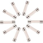 10x fusible temporis� (t) en c�ramique 10a / 250vac 5x20mm