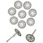 10x mini diamant coupe disque roue lame de scie kit pour rotatif outi?pour couper, scier, couper, meuler ...