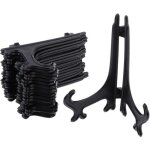 10x porte assiette chevalet pour photo tableau livre d�coration de maison atelier 14. 5x12cm en noir