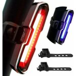 110 lumens feu arri�re v�lo puissant, lampe v�lo led rechargeable usb avec 5 modes fixe / flash