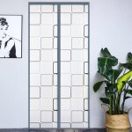 110x210cm magn�tique rideau de porte isolant thermique, eva semi - transparent, anti froid porte entr�e ...