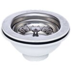 113mm bonde  panier en inox pour vier bac  commande manuelle sans trop - plein