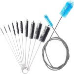 11pcs tuyau brosses de nettoyage, 155cm brosse de nettoyage pour quarium flexible double fin fish tank, ...
